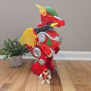 Playskool Heroes Power Rangers Dragon Thunderzord And Red Ranger